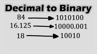 How to Convert Decimal to Binary ViceVersa Explained [upl. by Namhcan]