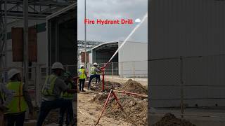 Fire hydrant drill safety fire Fighting firefighter [upl. by Certie318]