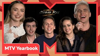 The Cast Of Cobra Kai Play A Hilarious Game of MTV Yearbook  MTV Movies [upl. by Soisinoid]