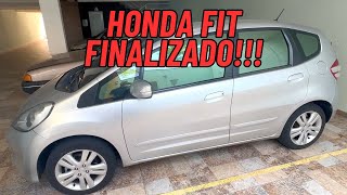 Honda Fit em Preparação para o Cliente  Final [upl. by Acirej]