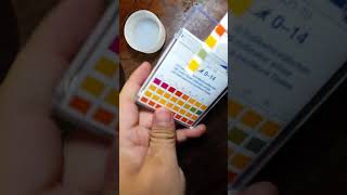 Testing isopropyl alcohol pH using strip [upl. by Jud]