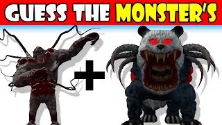 Guess The Monster By Emoji amp Voice  Monster Zoochosis Animation  Gorilla  Panda Monster [upl. by Anawal]