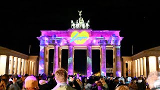 Colorful Germanys Capital City  Berlin Festival of Lights 2024 [upl. by Arie164]