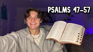 ASMR Bible Reading  Whispering Psalms 4757 [upl. by Ayhay62]