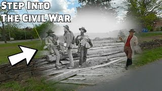 Confederate Prisoners at Gettysburg  Civil War Then amp Now [upl. by Eleira]