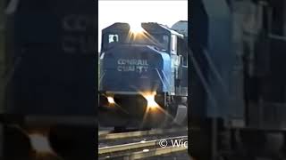 Conrail SD60 engine blows its horn [upl. by Gallard509]