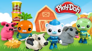 OCTONAUTS Learn to make DIY Play Doh Farm Animals with Captain Barnacle [upl. by Alys43]