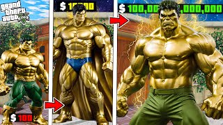 SHINCHAN Upgrading To GOLD HULK In GTA 5 [upl. by Atneuqal]