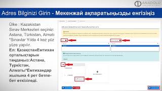 Anadolu Üniversitesi Kazakistan Programlarına Lise Diploma Denkliği ile Online Nasıl Kayıt Olunur [upl. by Kcinnay]