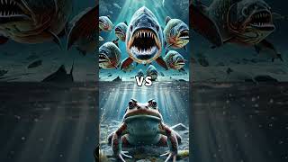 Piranha vs Human vs Stinger Crocodile Turtle Electric Eel Dolphin Crocodile Shark Battle [upl. by Ynahpets]