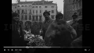 1917 Padova le piazze Video con i soldati francesi [upl. by Berard]