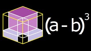 a minus b cube or a minus b whole cube  a  b3  Geometric explanation  Derivation [upl. by Lilla]