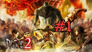 INIZIA LAVVENTURA SU ATTACK ON TITAN  AOT 2 gameplay Ita [upl. by Atteuqram]