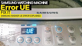 Samsung washing machine UE Error Dont panic [upl. by Bertasi]