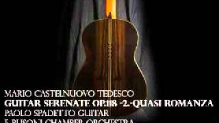 M Castelnuovo Tedesco Guitar Serenate op118 2 Quasi Romanza [upl. by Ased]