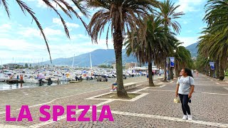 WALKING IN LA SPEZIA CITY CENTER  Liguria  Italy [upl. by Anilad]