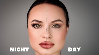 Day vs Night Makeup Tutorial [upl. by Eidde]