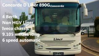 Conorde D Liner Luxury Motorhome with Smart Car Garage [upl. by Aihsetel]