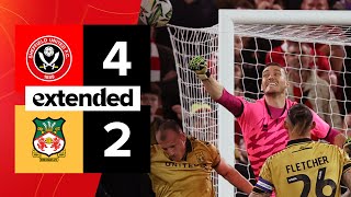 Sheffield United 42 Wrexham  Extended Carabao Cup highlights [upl. by Ynavoj]