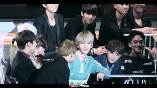 BTSBPHKFC151202 BTS  reaction to Big Bang quotBaeBaequot [upl. by Gardie]