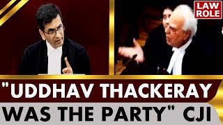 quotThackeray had voluntarily resigned as CM without facing a floor testquotCJI ⚖️ [upl. by Nebra]