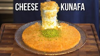 How to make Kunafa Nabulsi  Stretchy Cheese Dessert [upl. by Intirb310]