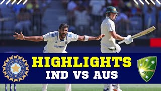 IND Vs AUS Highlights  India vs Australia 1st Test Day 1 Full Match Highlights  IND Vs AUS [upl. by Magulac]