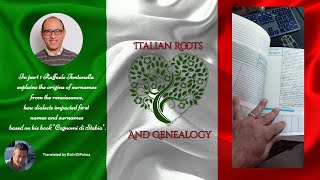 How to understand the origins of Italian surnames Part 1ItalianRootsandGenealogy lastname [upl. by Sly]