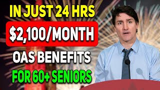 Exact Pay Dates Announced 2100 OAS Payments This Monday For Canadian Seniors [upl. by Katzen182]