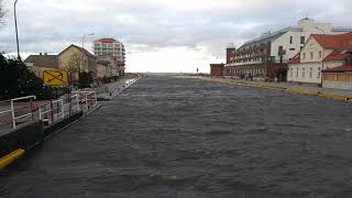 sztorm Darłówko Darłowo morze Bałtyckie Baltic Sea storm [upl. by Atirak]