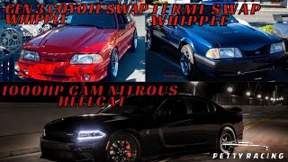 93 cobra foxbody Coyote swap vs 700HP terminator Swap LX and 1000HP NITROUS HELLCAT and much more [upl. by Shauna211]