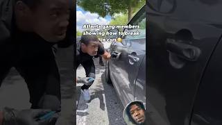 Atlanta gang member showing how to break in car funny atlanta comedy welcometoatlanta [upl. by Perceval]