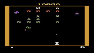 Galaxian Atari 2600 Gameplay [upl. by Hnirt]