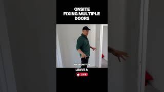 Join Us OnSite Installing New Doors Like a Pro precisionwoodworking diyprojects diy [upl. by Bobbie]