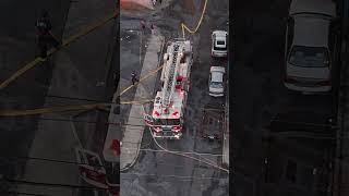 Aftermath of the Allentown S Jefferson Street 3rd Alarm Fire dronevideo fire jobtown [upl. by Starbuck]