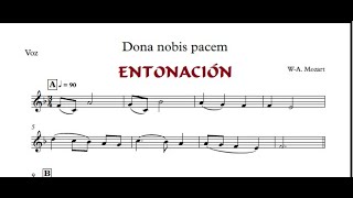 Dona Nobis Pacem  Canon a tres voces 1 ENTONACIÓN  Recursos Para el Aula de CoroEscolanía [upl. by Sadella]