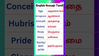 41 Vocabulary for Spoken English in Tamil vocabularyintamil spokenenglishintamil [upl. by Oratnek]