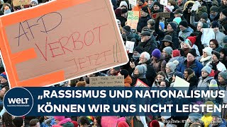 PROTEST GEGEN RECHTS Landesweit Zehntausende bei Demonstrationen gegen Rechtsextremismus erwartet [upl. by Eniamirt]