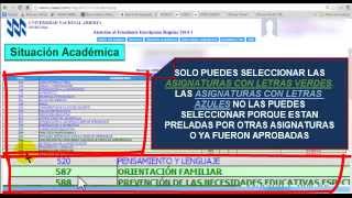 TUTORIAL DE INSCRIPCIONES REGULARES UNA [upl. by Stutsman]