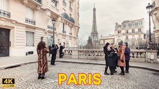 Paris France Eiffel Tower 4K Walk and I show you how to get on this beautiful Spot [upl. by Tarryn325]