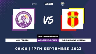 GAME 21  SEMIFINAL 1  WOMEN  AS TOLOSA VS ASD MESSINA [upl. by Amsa]