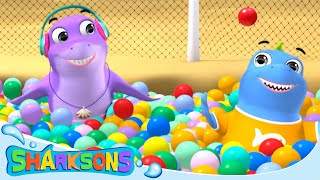 Ball Pit Fun  Videos for Kids  Nursery Rhymes amp Kids Songs  The Sharksons [upl. by Feliks675]