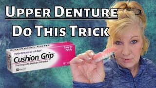 How To Apply Cushion Grip to your UPPER DENTURE [upl. by Greenman]