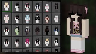 30 Egirl MCPEMCBE Cosmetic Skin Pack IOS amp PC Works on Hive [upl. by Nandor701]