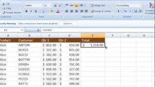 Replicating Formulas in Excel [upl. by Ailbert]