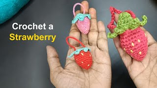 Crochet a Strawberry  Crochet Tutorial [upl. by Daryn]