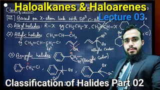 Classification of Halides Part 02  Haloalkanes and Haloarenes  Class12 Organic Chemistry [upl. by Sherurd]