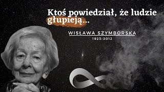 Polska poetka Wisława Szymborska  Laureatka Nagrody Nobla quotNic dwa razy się nie zdarzaquot cytaty [upl. by Flight]