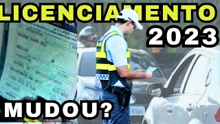 LICENCIAMENTO 2023 ATENÇÃO NOVA REGRA MUDANÇA NO CÓDIGO DE TRÂNSITO O QUE MUDOU [upl. by Earahc]