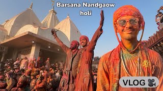 Nandgaon mein Holi ka Dhamaal 🤩 लठमार होली 😍 [upl. by Enirroc]